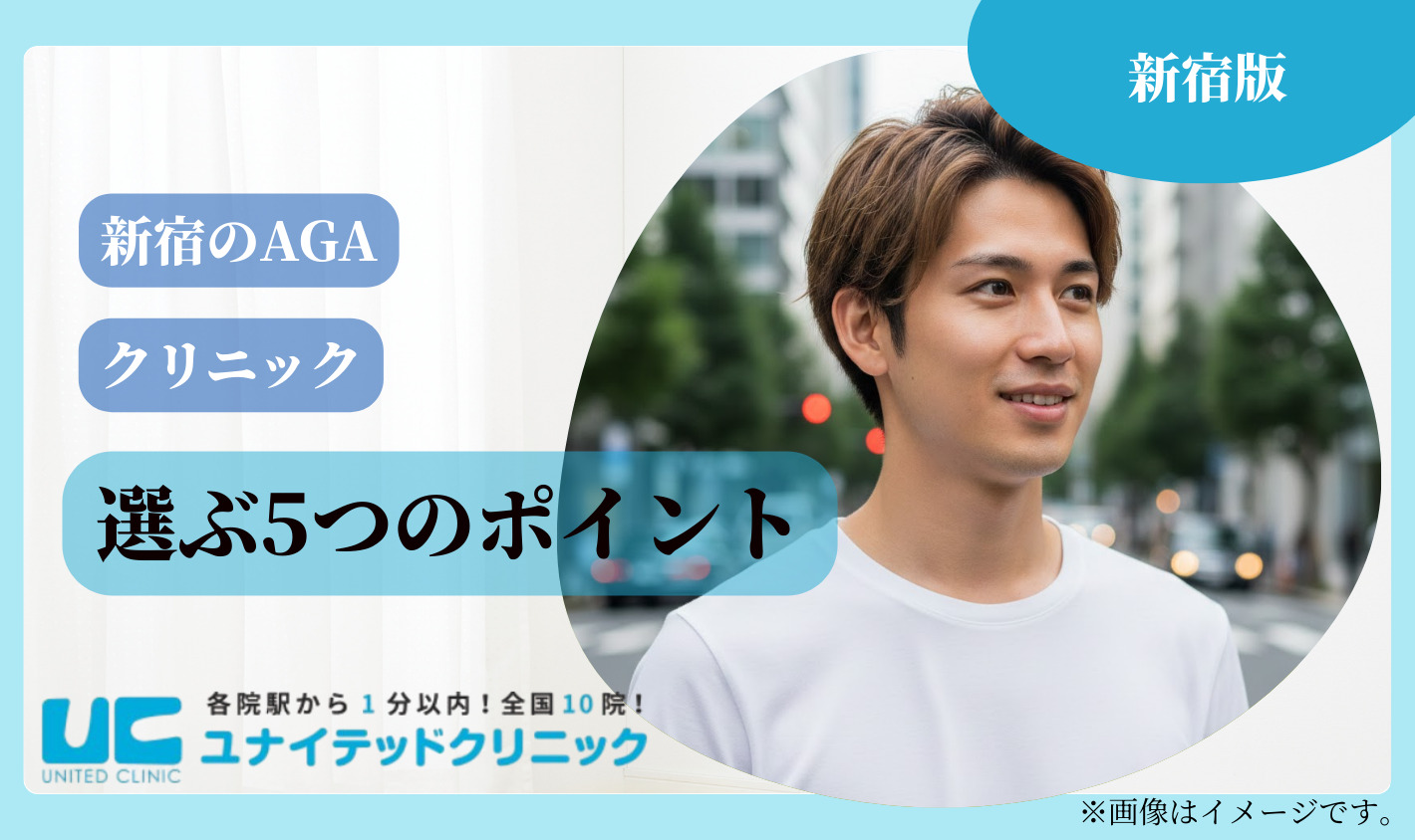 新宿でAGAクリニックを選ぶ5つのポイント