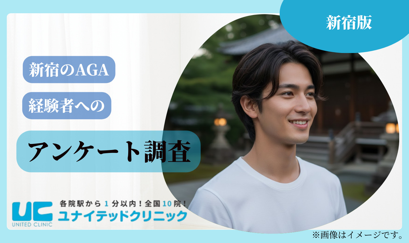 【新宿版】AGA治療の経験者アンケート調査