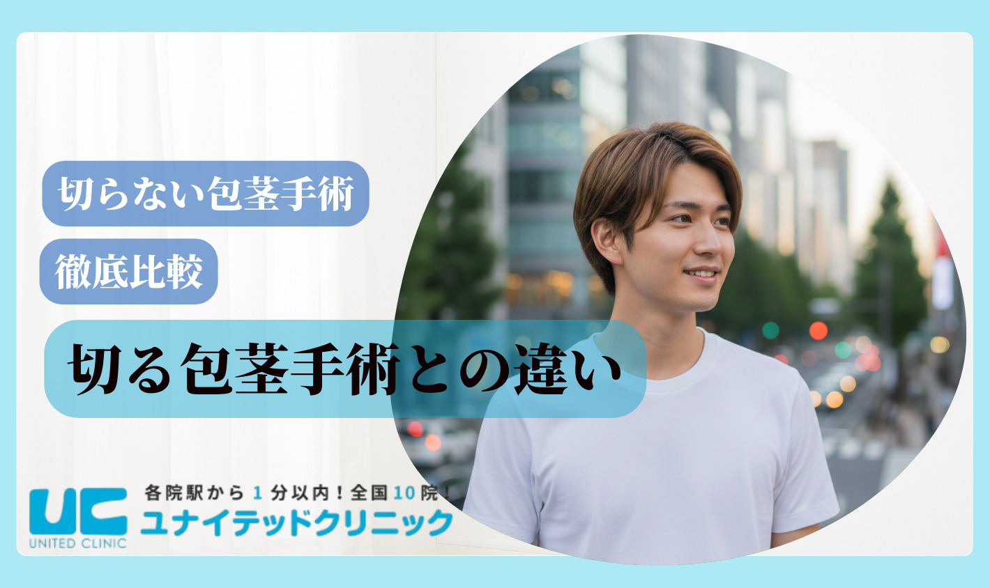 切らない包茎手術　切る手術との違い