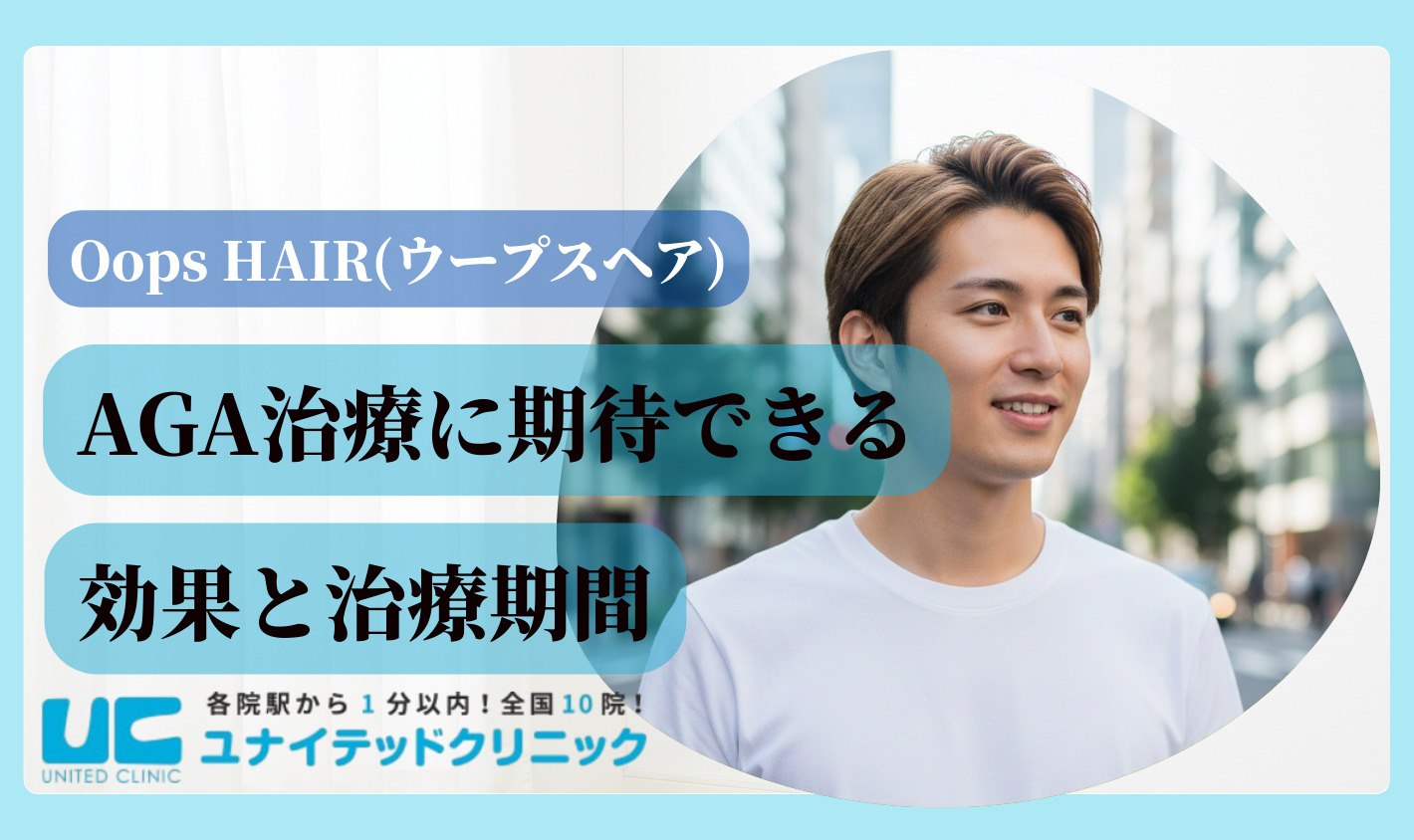 ウープスヘアのAGA治療に期待できる効果と治療期間
