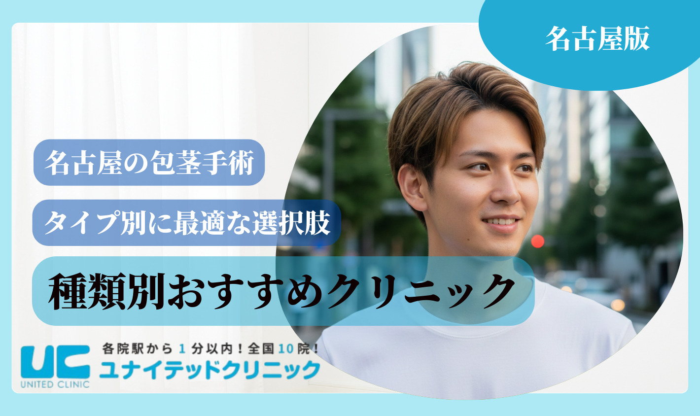 名古屋　包茎手術　種類別おすすめクリニック