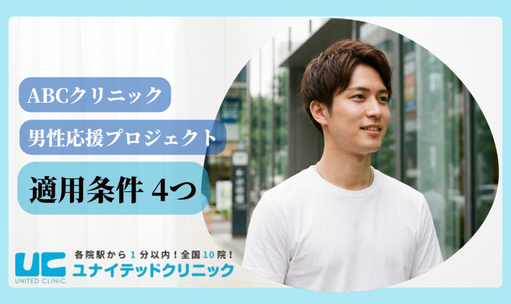 abcクリニック 男性応援プロジェクト 適用条件