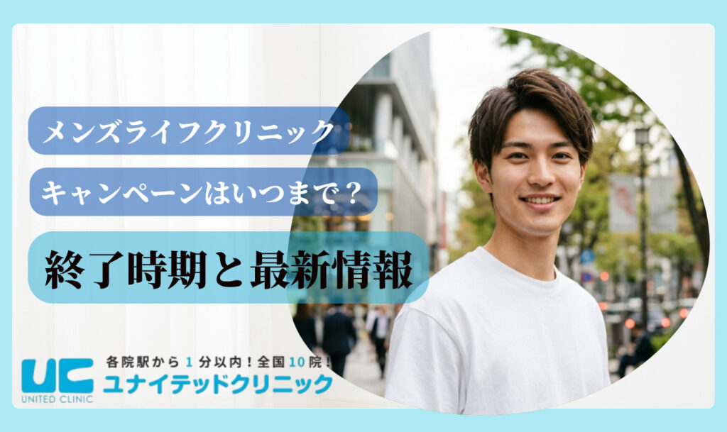 メンズライフクリニック　終了時期