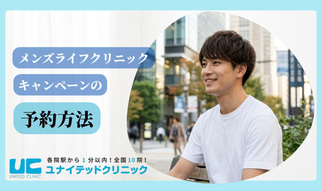 メンズライフクリニック　予約方法