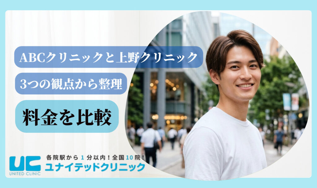ABCクリニックと上野クリニック 料金比較