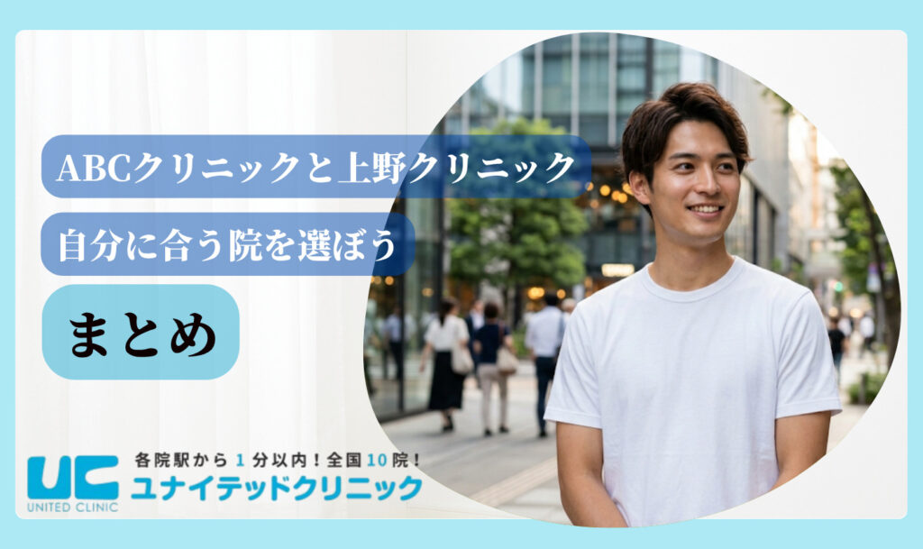 ABCクリニックと上野クリニック まとめ